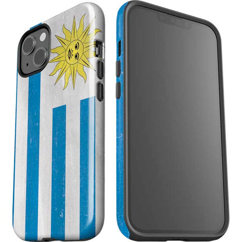 Uraguay Flag Distressed iPhone 13 Impact Case